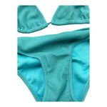 Matinée Costume 2 Pezzi Triangolo-Slip Tinta Unita per Bambina CC3021 AZZURRO MATINÉE 