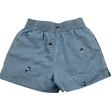 Saint Barth Short In Denim Tinta Unita con Elastico In Vita per Bambina CHAMBRAY AZZURRO SAINT BARTH 