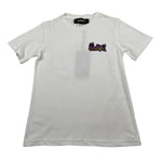 G2Firenze Tshirt Girocolo tinta unita con Stampa Bianco per Bambino SMOKE BIANCO G2FIRENZE 