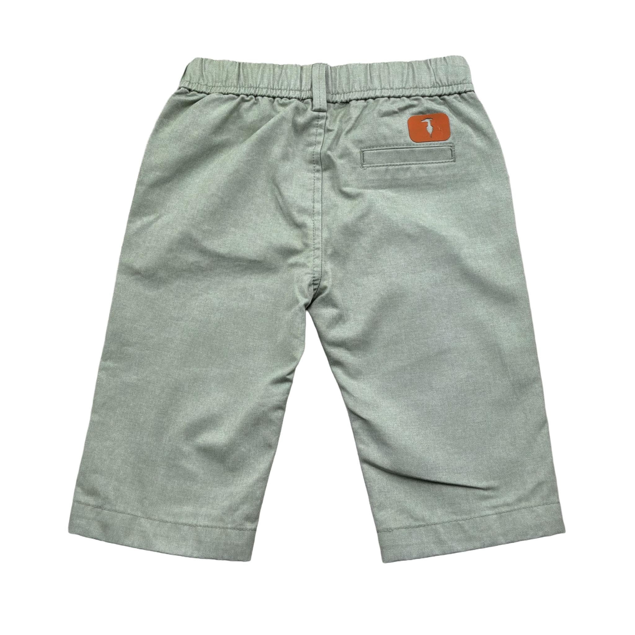 Trussardi Pantalone Tinta Unita con Elastico In Vita per Neonato TIP2605PA VERDE TRUSSARDI 