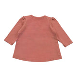 Name.It Shirt Girocollo Tinta Unita Con Stampa Rosa Antico Per Neonata