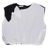 Liu Jo Top Giromanica Modello Camicia Bicolore per Bambina GA5065X BIANCO/NERO LIU JO 
