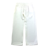 Illiana Pantalone Tinta Unita Con Tasche Americane E Elastico In Vita Panna Per Neonata