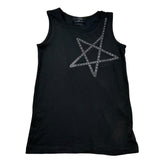 John Richmond Canotta Girocollo Tinta Unita con Borchie per Bambina RGP26099CN NERO JOHN RICHMOND 