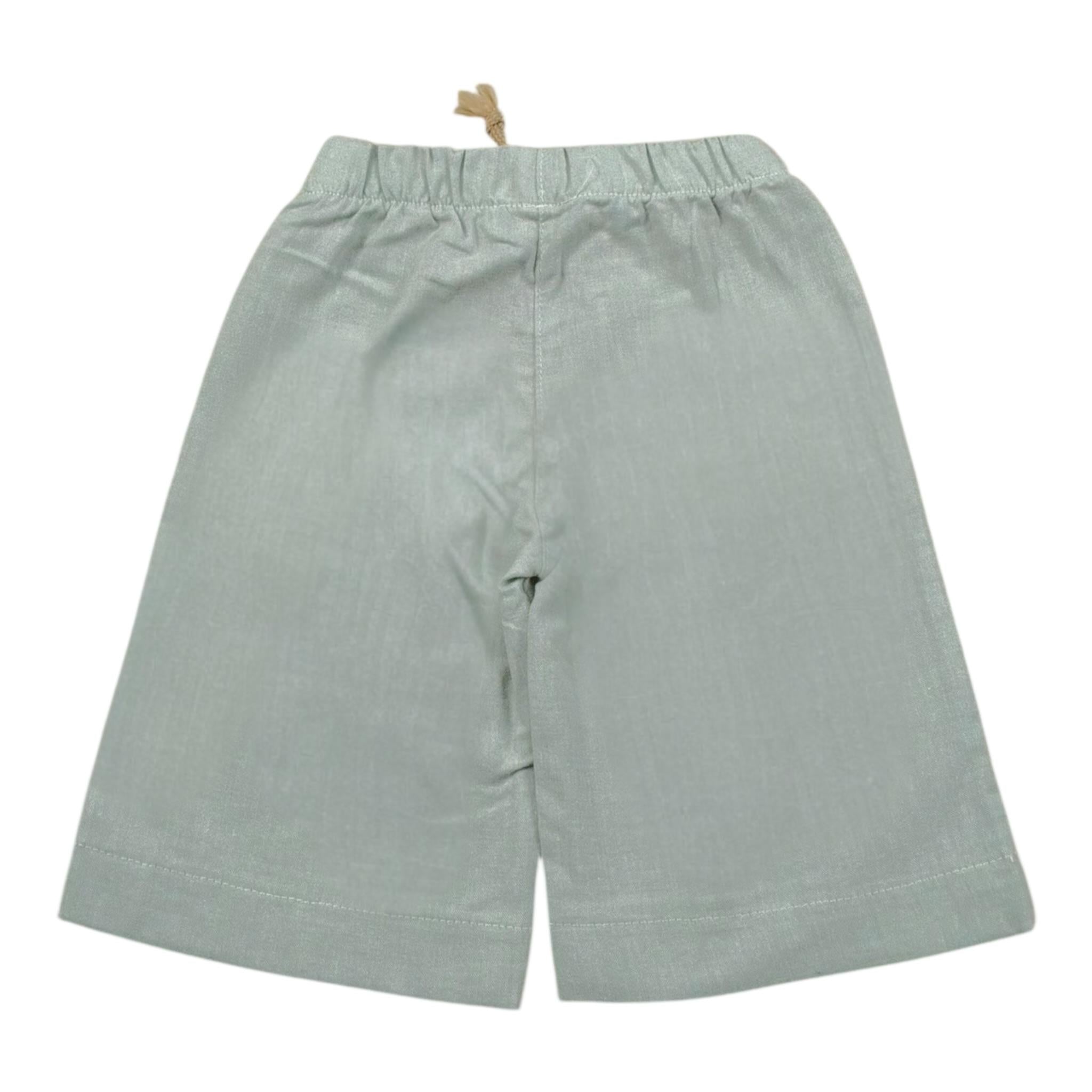 Babyvip Pantalone Tinta Unita con Elastico In Vita per Bambina T1354 VERDE ACQUA BABYVIP 