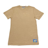 Scotch & Shrunk T-Shirt Tinta Unita Girocollo con Stampa per Bambino 179498 BEIGE SCOTCH & SHRUNK 