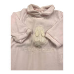 NANAN tutina manica lunga tinta unita in ciniglia Rosa per Neonata I2201203R ROSA NANAN 