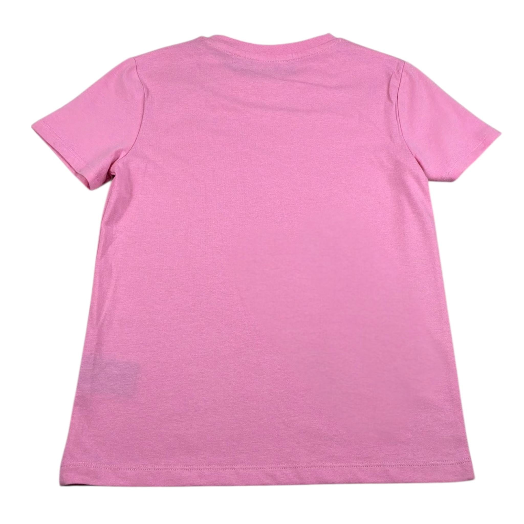 John Richmond T-Shirt Girocollo Tinta Unita con Logo per Bambina RGP26017TS ROSA JOHN RICHMOND 