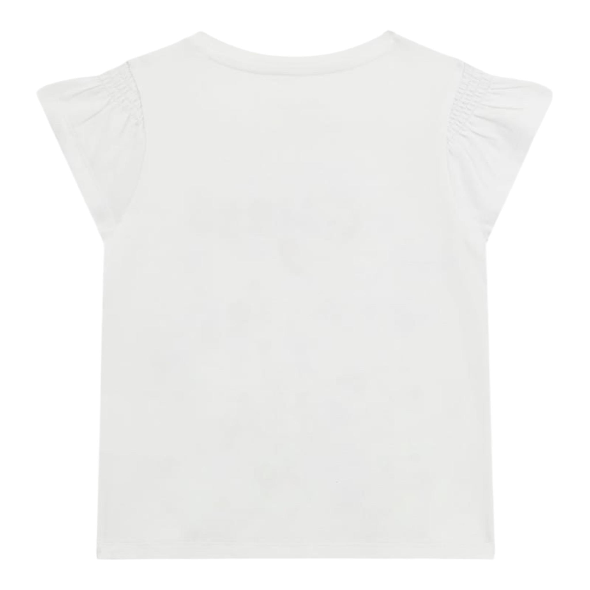 Guess T-Shirt Tinta Unita con Stampa per Bambina K5RI14K6YW4 BIANCO GUESS 