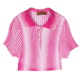 Missoni Completo 2 Pezzi Polo-Short Fuxia Per Bambina
