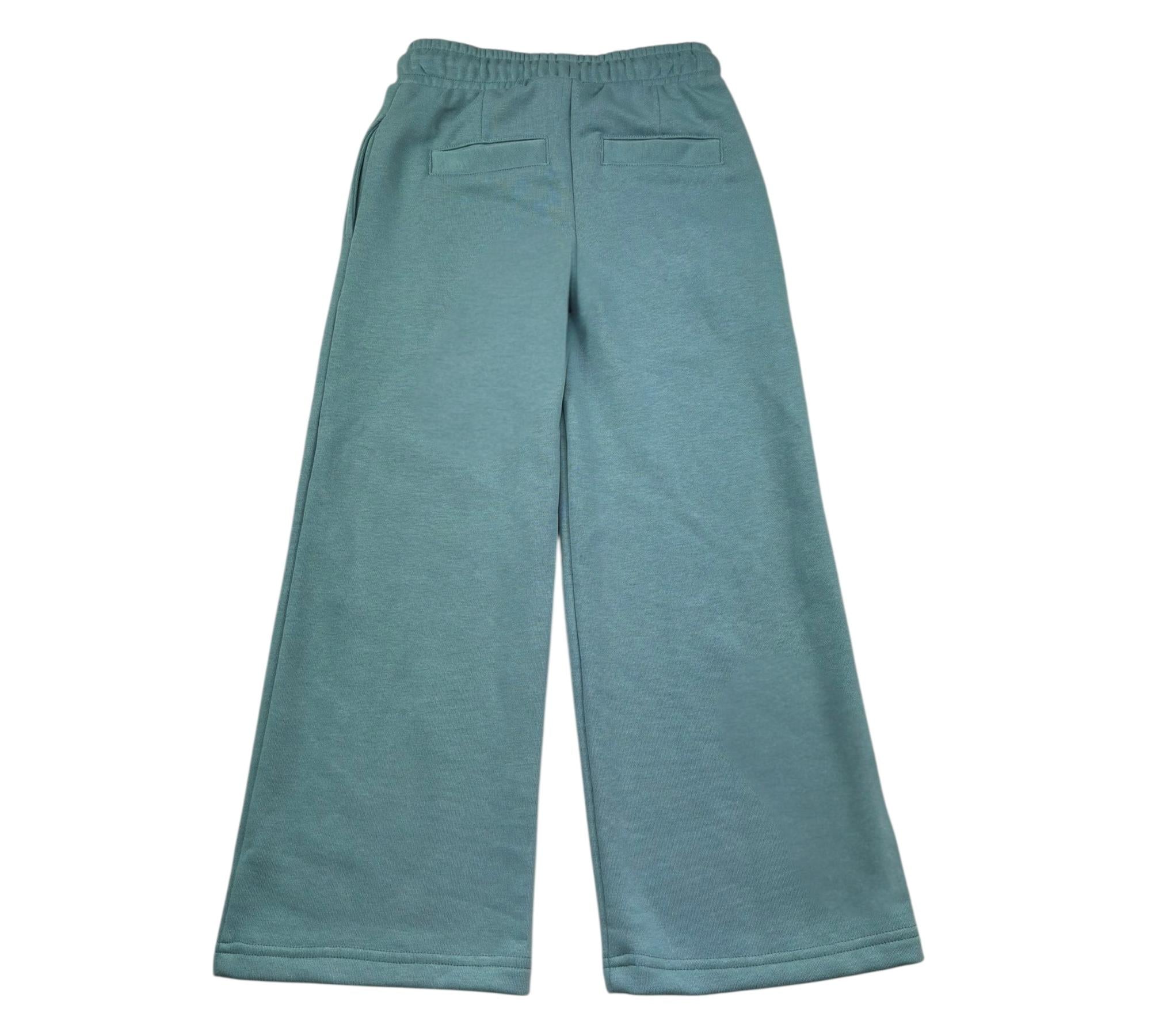 Trussardi Pantalone Tuta Modello Palazzo Tinta Unita per Bambina TGP26012PA VERDE TRUSSARDI 