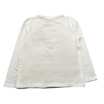 DIXIE shirt gircollo tinta unita cn stampa logo Bianco per Bambina GF3122 BIANCO DIXIE 