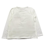DIXIE shirt gircollo tinta unita cn stampa logo Bianco per Bambina GF3122 BIANCO DIXIE 
