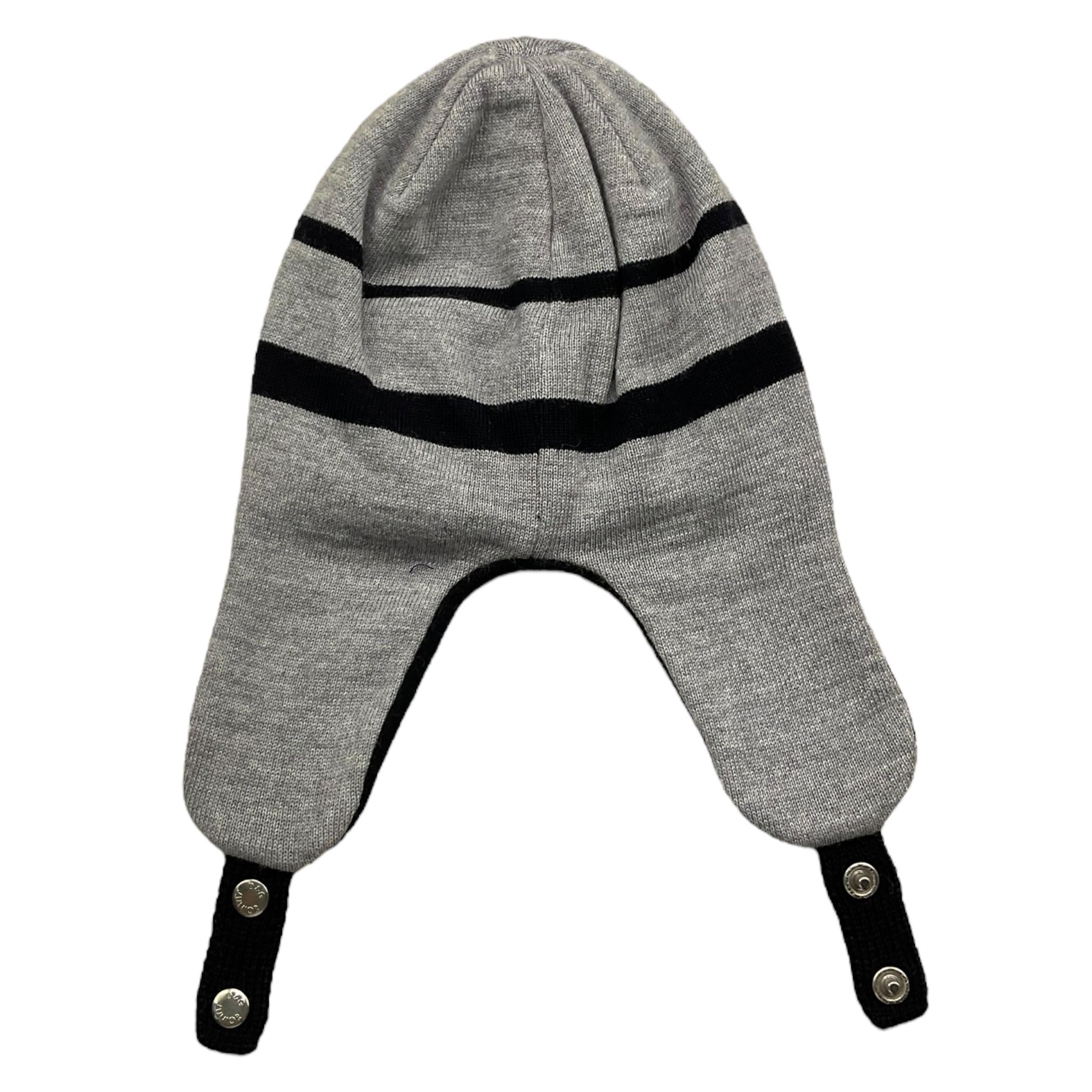 DOLCE & GABBANA cappello bicolore con logo Grigio per Neonato LNBH17 GRIGIO DOLCE & GABBANA 