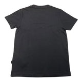 Dan John – Schwarzes, einfarbiges T-Shirt mit Rundhalsausschnitt und Logo-Print für Jungen