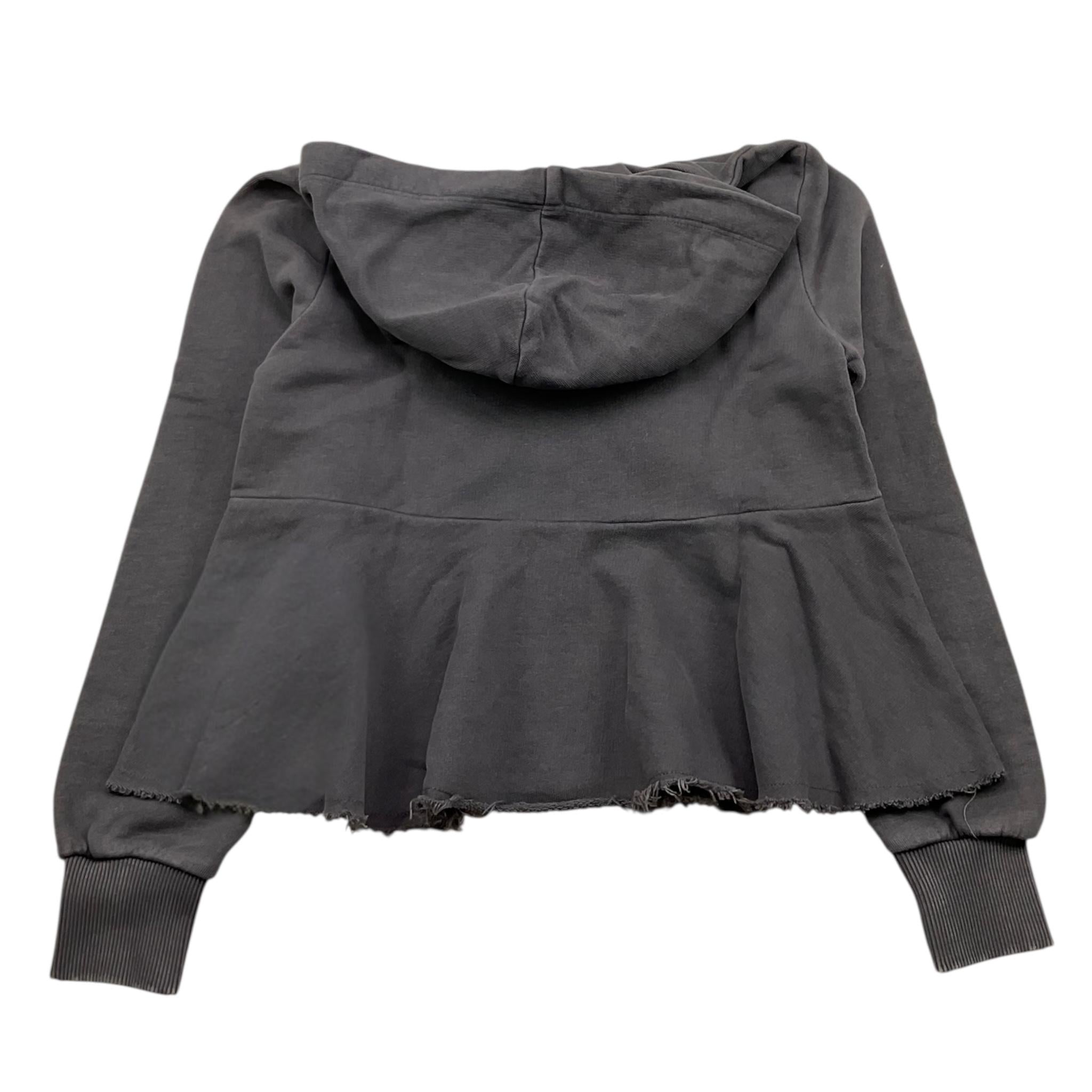 PLEASE felpa cn zip e cappuccio tinta unita Grigio per Bambina LK17040G66 GRIGIO PLEASE 