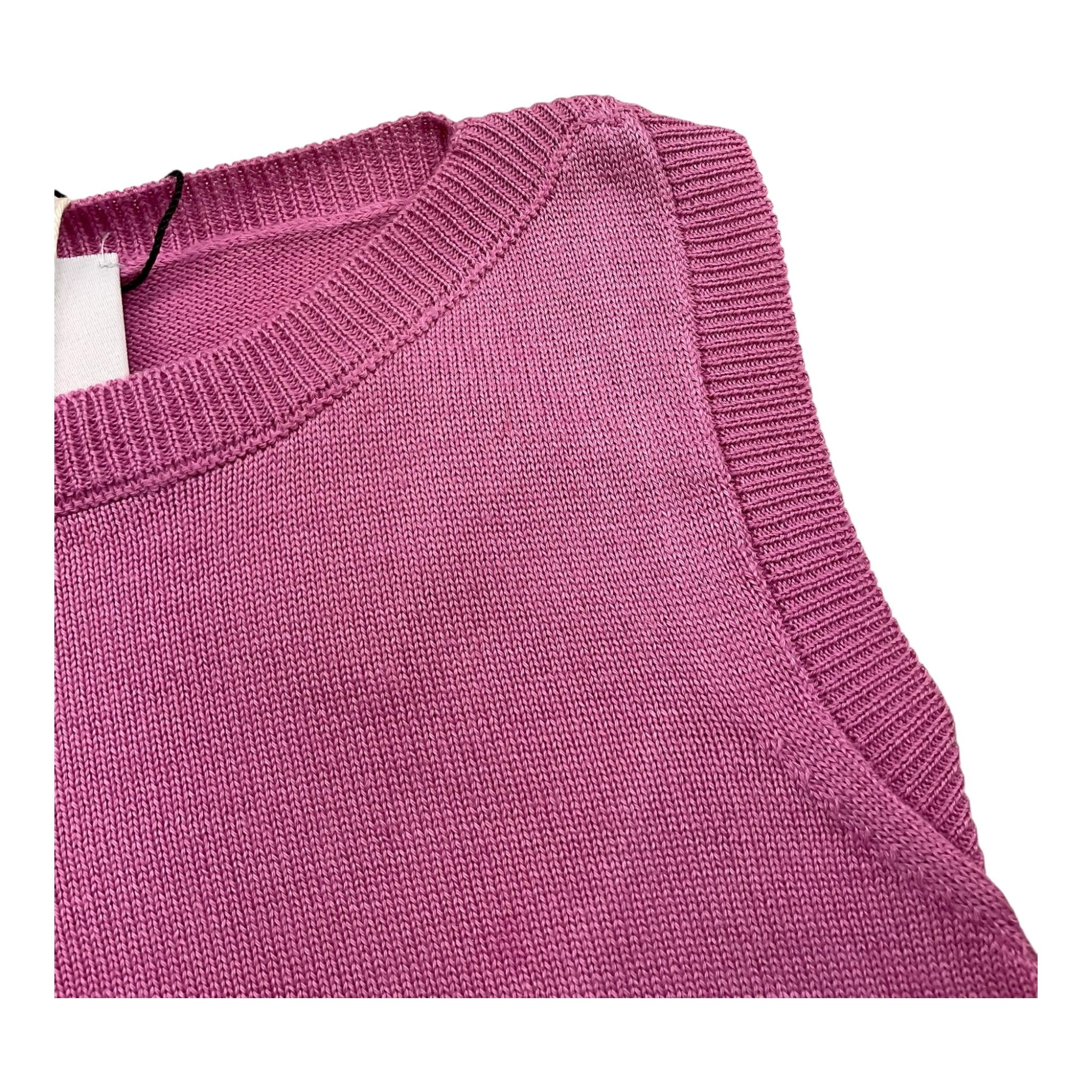 Simonetta Gilet In Maglia Tinta Unita per Bambina SU9A22 VIOLA SIMONETTA 