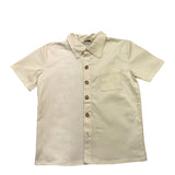 Pype Camicia Tinta Unita Mezza Manica  Beige Per Bambino