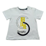 Siviglia T-Shirt Girocollo Tinta Unita con Stampa per Neonato SVNTS17289 BIANCO SIVIGLIA 