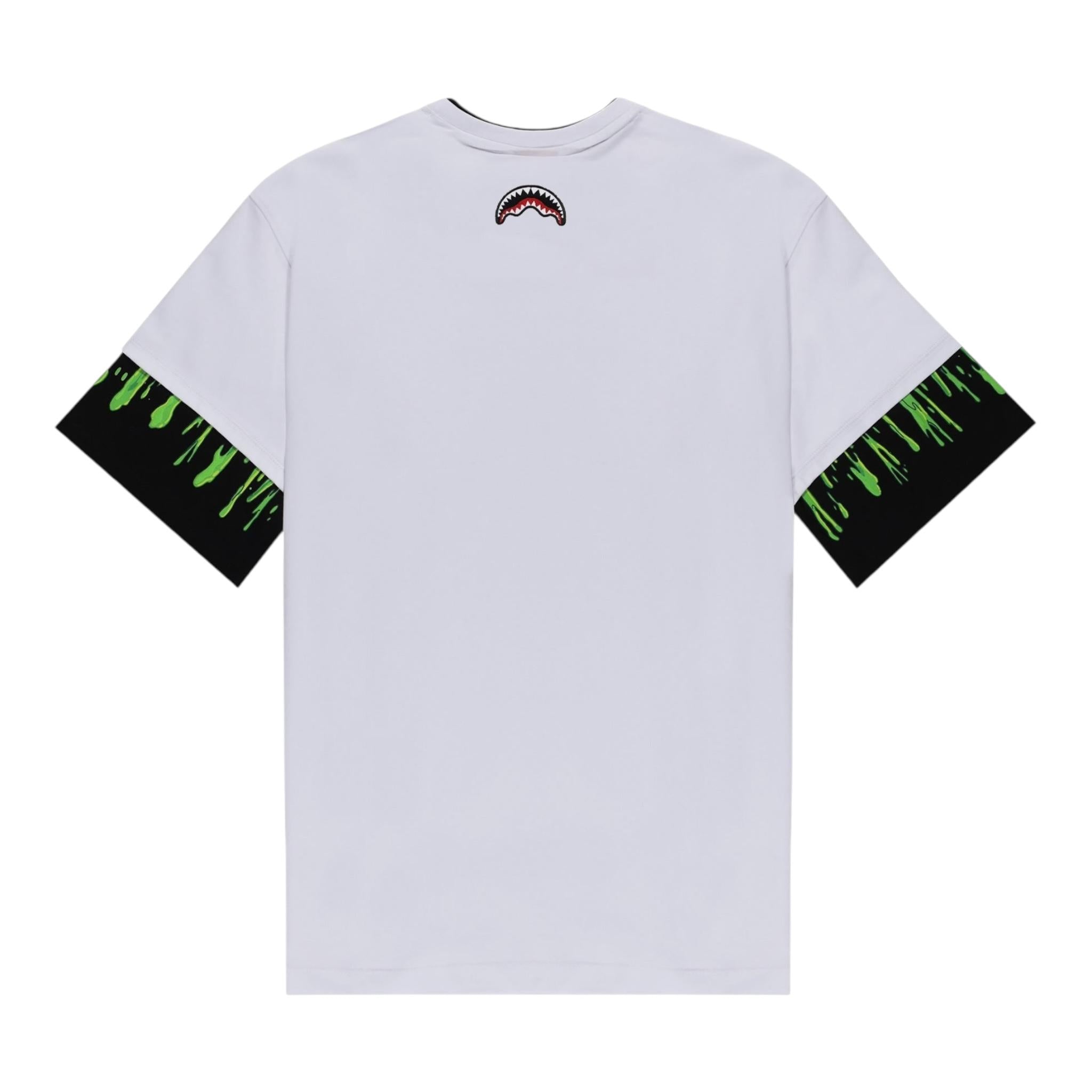 Sprayground T-Shirt Girocollo Tinta Unita con Stampa per Bambino SPY1254 BIANCO SPRAYGROUND 