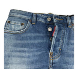 Dsquared2 Jeans Tinta Unita con 5 Tasche per Bambino DQ2252 BLU DSQUARED2 