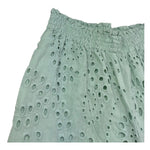 Saint Barth Pantalone Tinta Unita Modello Palazzo In Pizzo Sangallo per Bambina SANGALL VERDE SAINT BARTH 