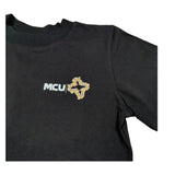 Mcu T-Shirt Girocollo tinta unita con Stampa Nero per Bambino MCU0124 NERO MCU 
