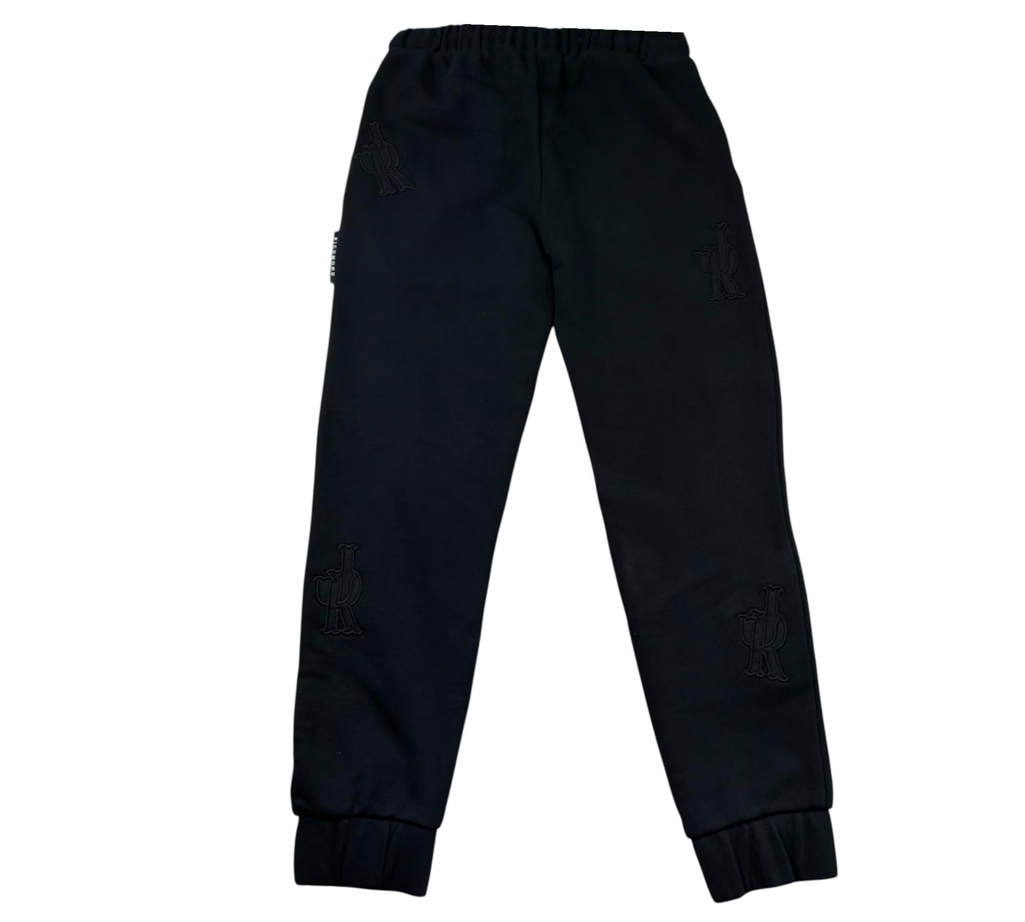 John Richmond Pantalone Tuta Tinta Unita per Bambino RBP26102PA NERO JOHN RICHMOND 