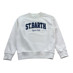 Saint Barth Felpa Girocollo Tinta Unita con Stampa per Bambino 00798L BEIGE SAINT BARTH 
