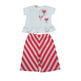 Liu Jo Completo 2 Pezzi Pantalone-T-Shirt Bianco per Neonata HA0053 BIANCO LIU JO 