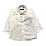 Emanuel Pris Camicia Manica Lunga Tinta Unita Bianco Per Bambino