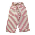 Babe & Tess Pantalone Bicolore con Fantasia A Righe per Bambina 04518085 BIANCO/ROSA BABE & TESS 