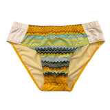 Missoni Costume Modello Slip Tinta Unita Con Stampa Giallo Per Bambino