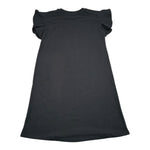 John Richmond Abito Mezza Manica Girocollo Tinta Unita con Stampa per Bambina RGP26023VE NERO JOHN RICHMOND 