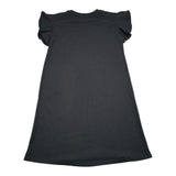 John Richmond Abito Mezza Manica Girocollo Tinta Unita con Stampa per Bambina RGP26023VE NERO JOHN RICHMOND 