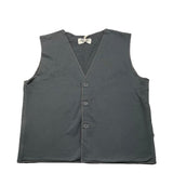 Petit Indi Gilet Tinta Unita Con Bottoni Grigio Per Bambino