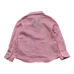 Saint Barth Camicia Manica Lunga Tinta Unita con Fantasia A Righe per Bambino 00784L ROSSO SAINT BARTH 