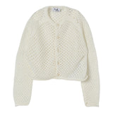 Il Gufo Cardigan Tinta Unita Traforato per Bambina P25GF440EM109J PANNA IL GUFO 