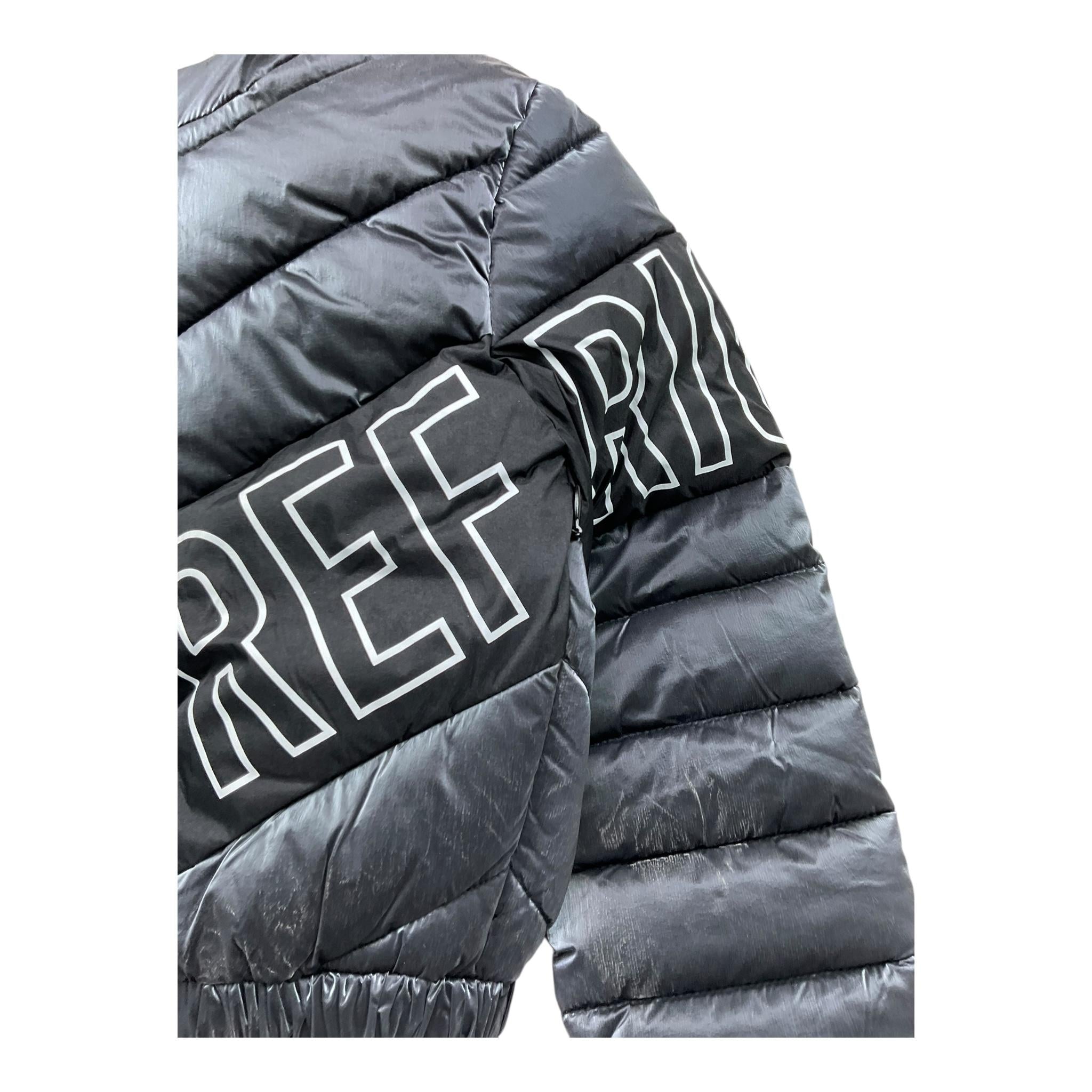 REFRIGUE giubbino tinta unita con zip e cappuccio Nero per Bambina 2841O00006 NERO REFRIGUE 
