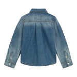Guess Camicia Manica Lunga In Denim per Bambino N5RH05D5K80J AZZURRO GUESS 