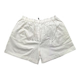 Cecyle Short In Denim Tinta Unita Con Elastico In Vita Bianco Per Bambina