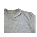 Trussardi T-Shirt Girocollo Tinta Unita con Logo per Bambino TGP26033TS AZZURRO TRUSSARDI 