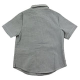 Fay Camicia Mezza Manica Fantasia A Righe Blu Per Bambino