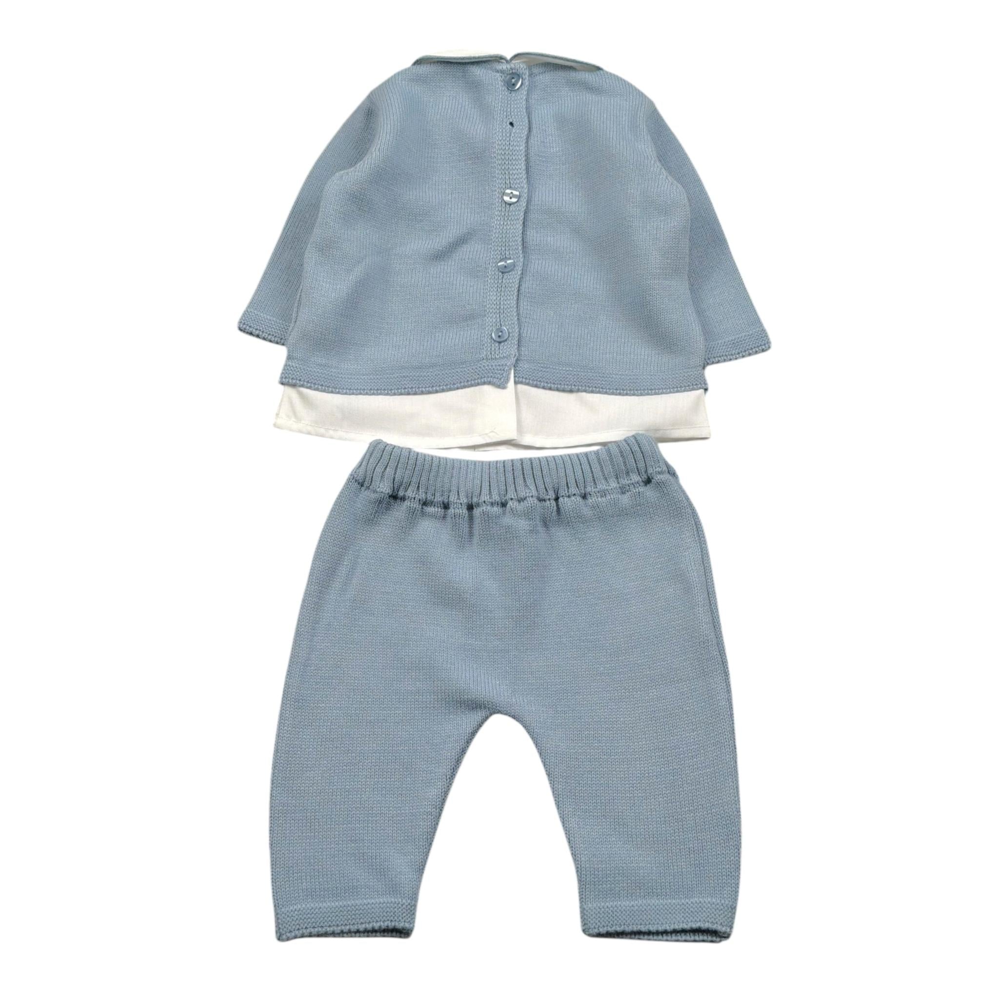 Le Coconne Completo 2 Pezzi Maglia-Pantalone per Neonato LCN2566 AZZURRO LE COCONNE 