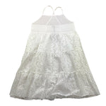 4Giveness Abito Tinta Unita Traforato per Bambina FGCG3992 BIANCO 4GIVENESS 