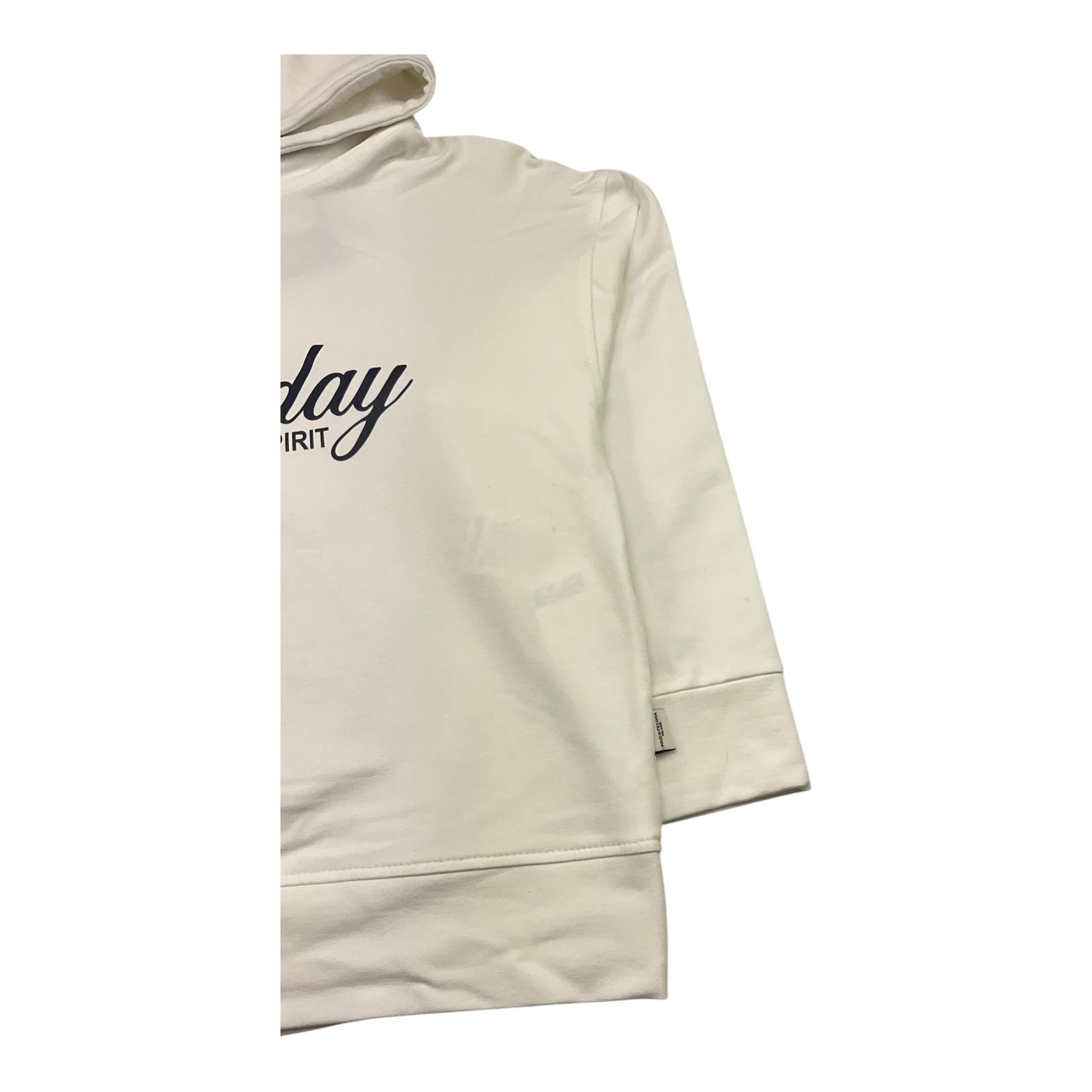 PAOLO PECORA felpa chiusa tinta unita con cappuccio Bianco per Bambino PP4136 BIANCO PAOLO PECORA 