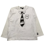 DANIELE ALESSANDRINI shirt girocollo tinta unita con stampa Bianco per Bambino 1291M00061JXX BIANCO DANIELE ALESSANDRINI 