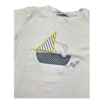 Manuel & Frank Body Mezza Manica Tinta Unita con Ricami per Neonato MF7397I BIANCO MANUEL & FRANK 