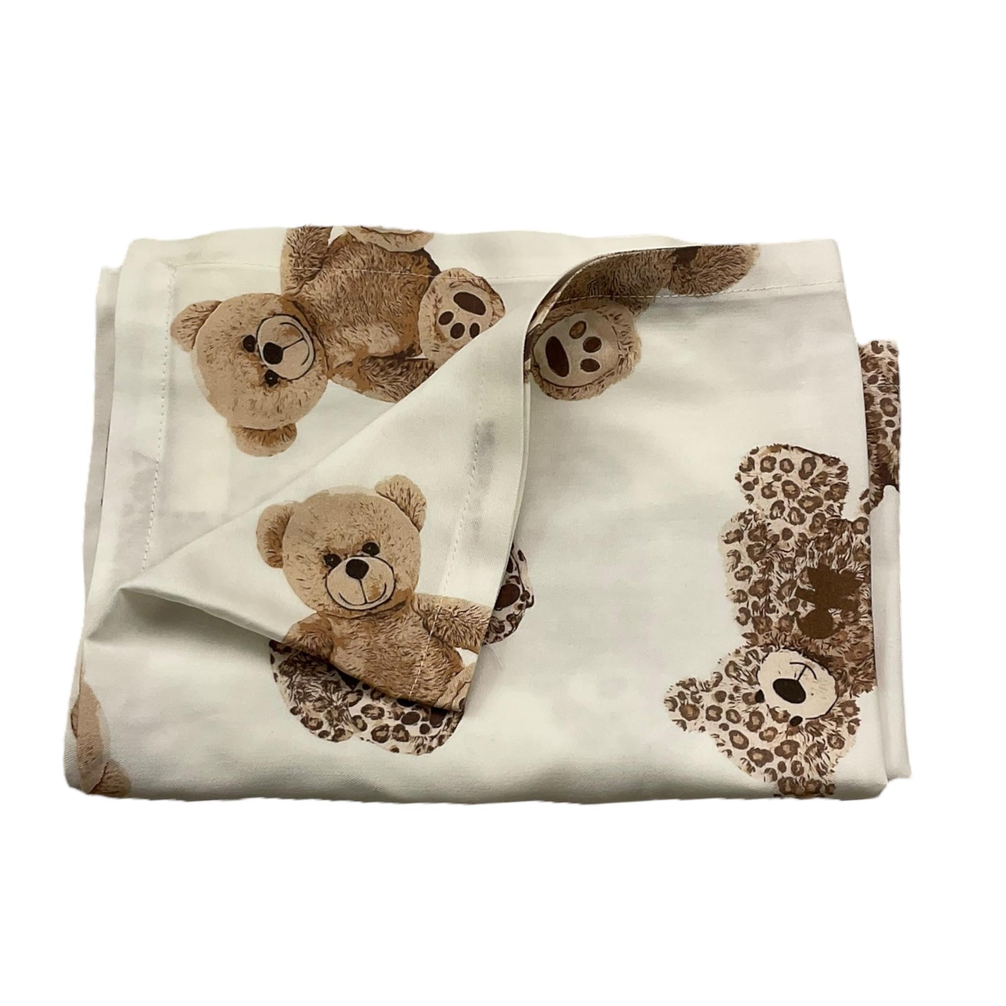 LE BEBE' coperta tinta unita con stampa orsi Bianco per Neonata LBG6190 BIANCO LE BEBE' 