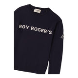 ROY ROGER'S maglia girocollo tinta unita con logo Blu per Bambino RA103 BLU ROY ROGER'S 